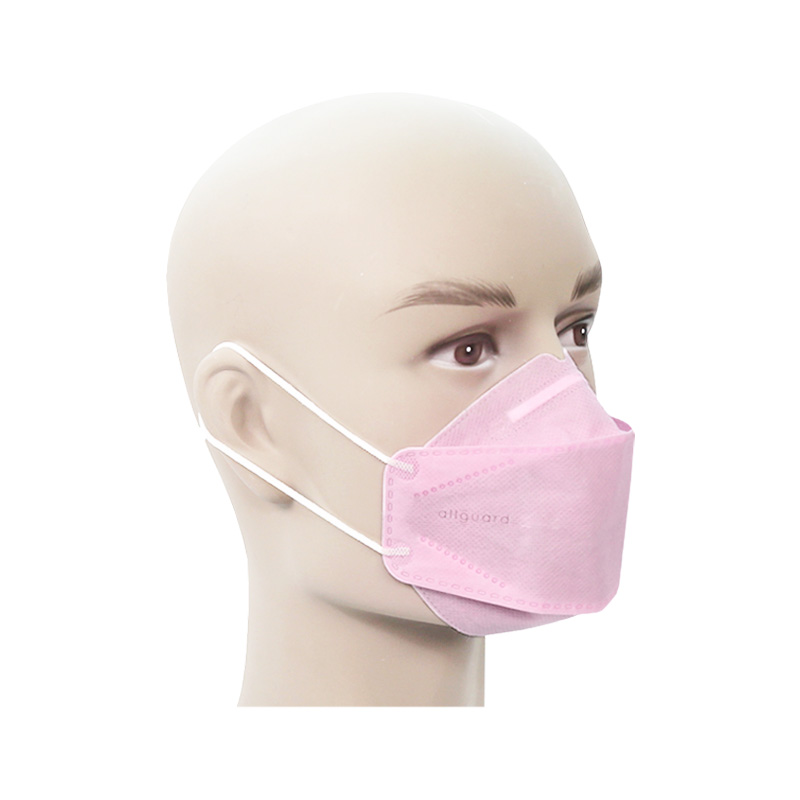 Disposable 4 PLY KF94 FISH Protection Face Mask In Pink