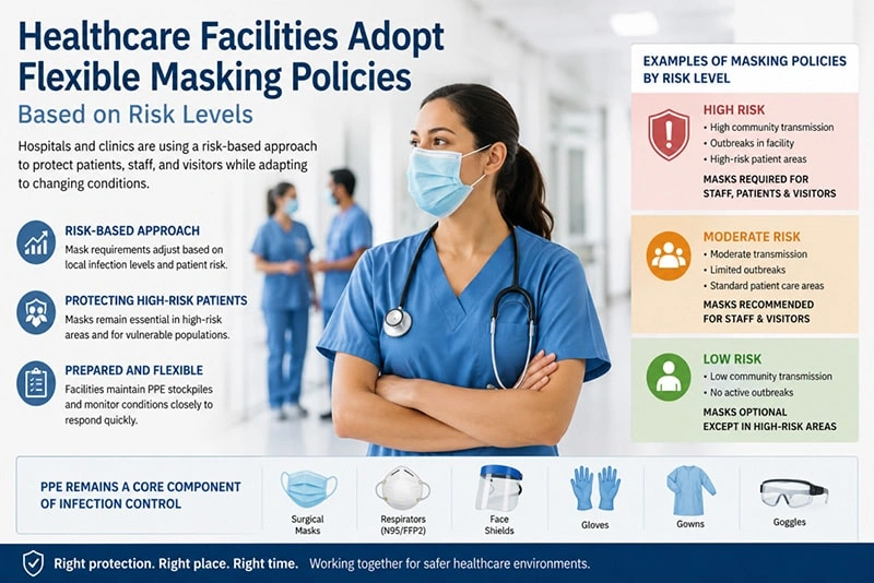 Healthcare Facilities Adopt Flexible Masking Policies Based on Risk Levels
